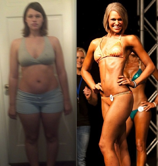Emily Albert NPC Bikini Competitor Before and After